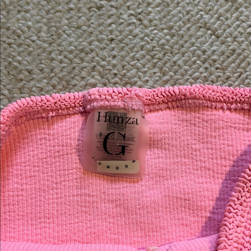 Hunza G Pink One Piece Swimsuit - Picture 4 of 5